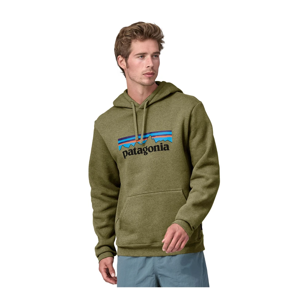 Patagonia Logo Uprisal Hoody Green Heren