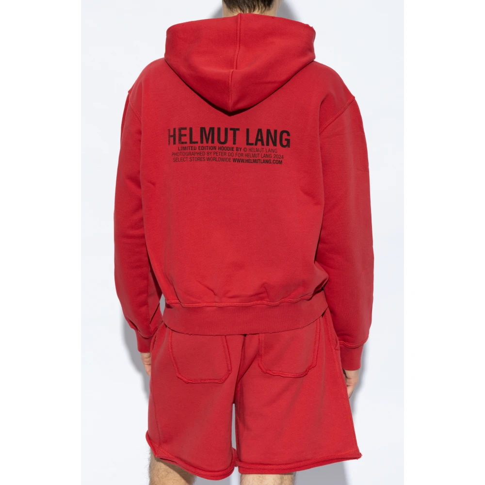 Helmut Lang Capuchontrui Red Heren