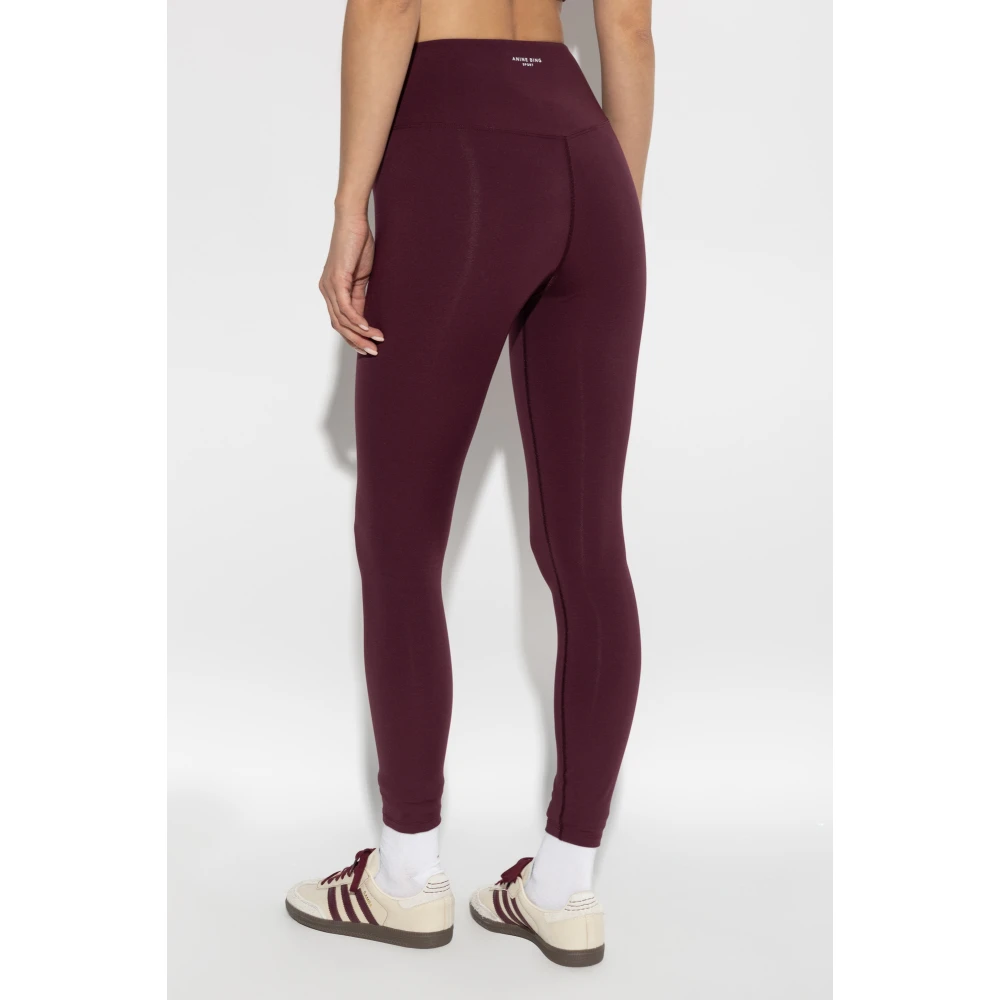 Anine Bing Leggings Blake uit de Sport-collectie Red Dames