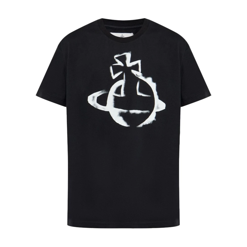 Vivienne Westwood Zwart Crew Neck T-shirt Black Heren