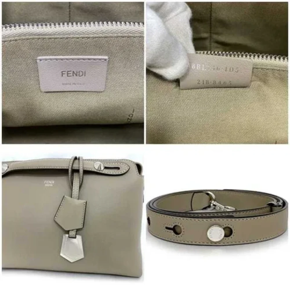 Fendi Vintage Pre-owned Leather fendi-bags Beige Dames