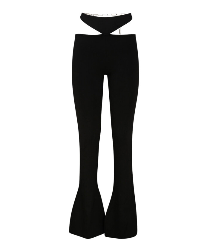 black-cut-out-flared-trousers