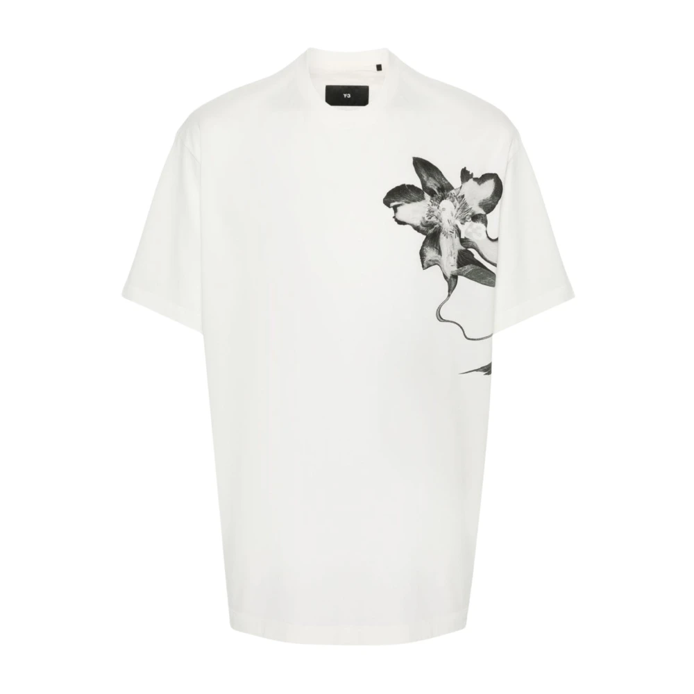 Y-3 Natuur-geïnspireerd Grafisch T-shirt White Heren