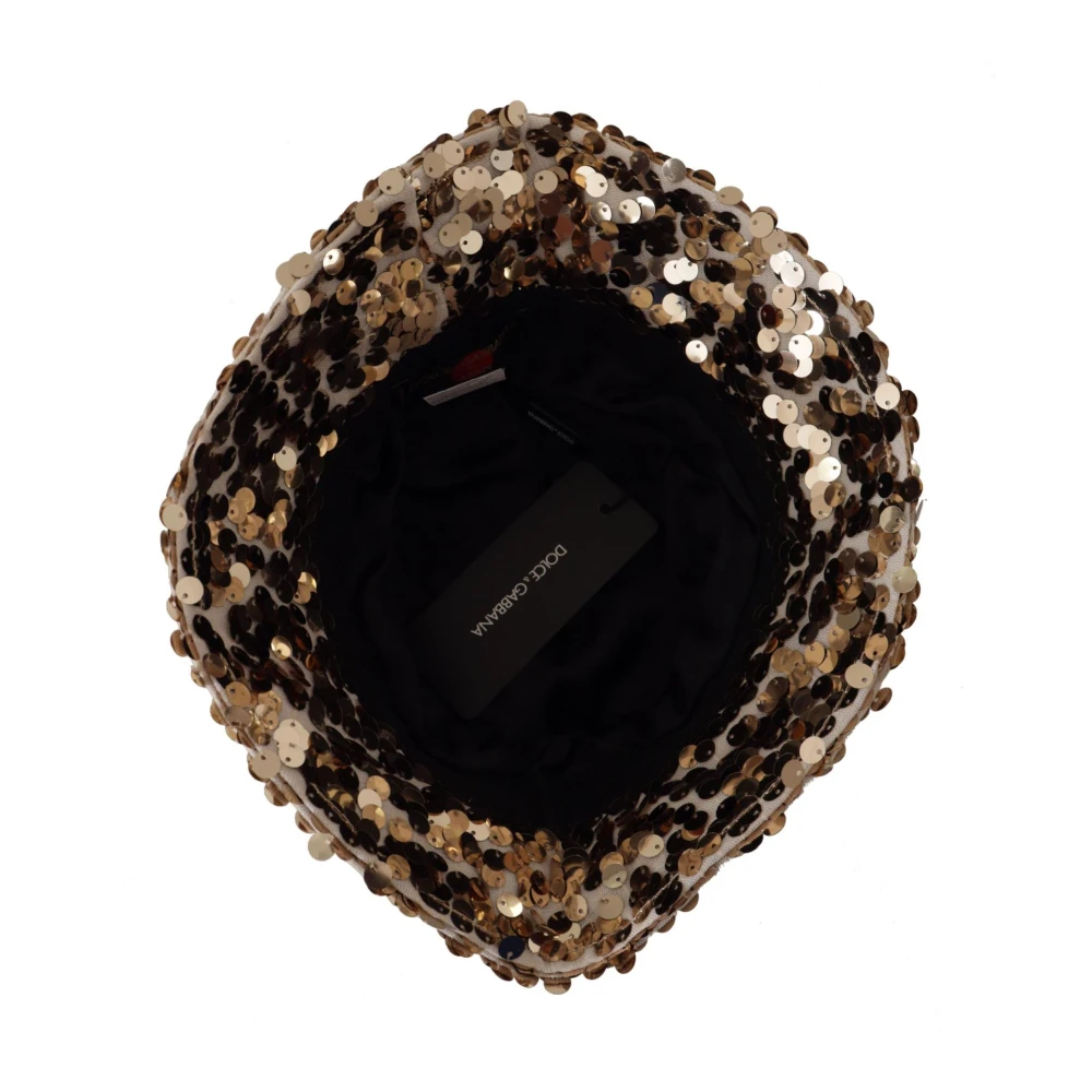 Dolce & Gabbana Gouden Sequin Emmerhoed Yellow Dames