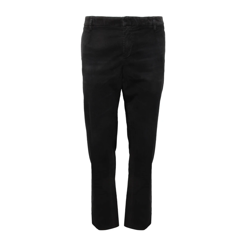 Dondup Black Chinos, Male, W40, Velvet Trousers