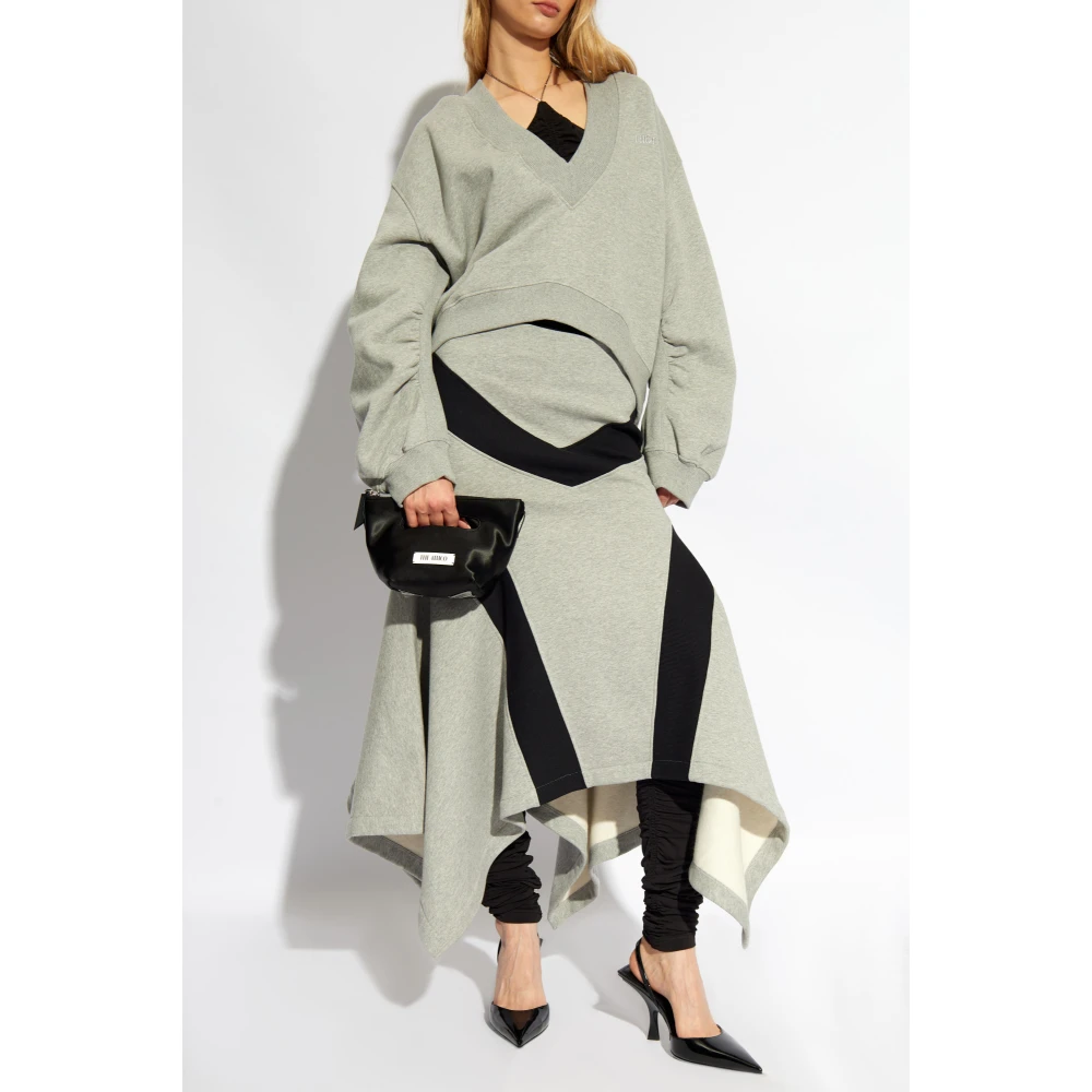 The Attico Asymmetrische rok Gray Dames
