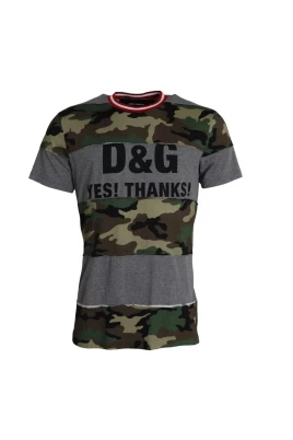Camouflage Rund Hals Herr T-shirt
