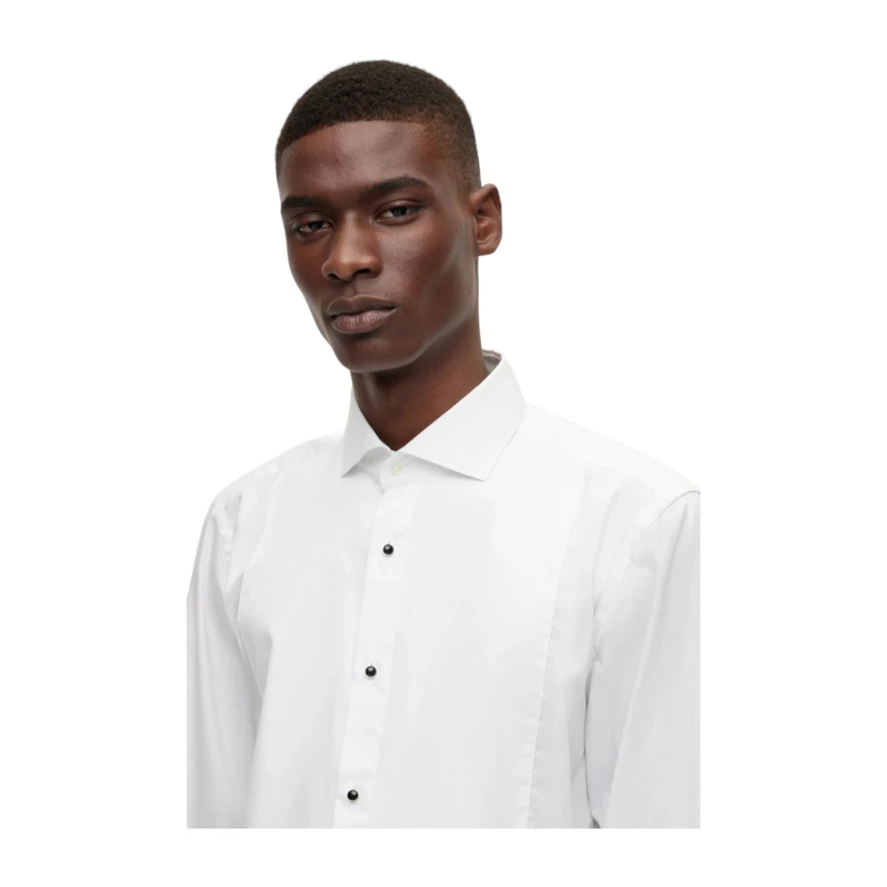 Boss Katoenen overhemd White Heren