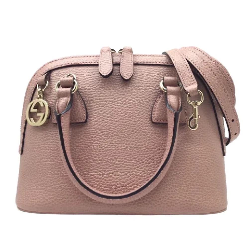 Gucci Vintage Pre-owned Leather gucci-bags Pink Dames
