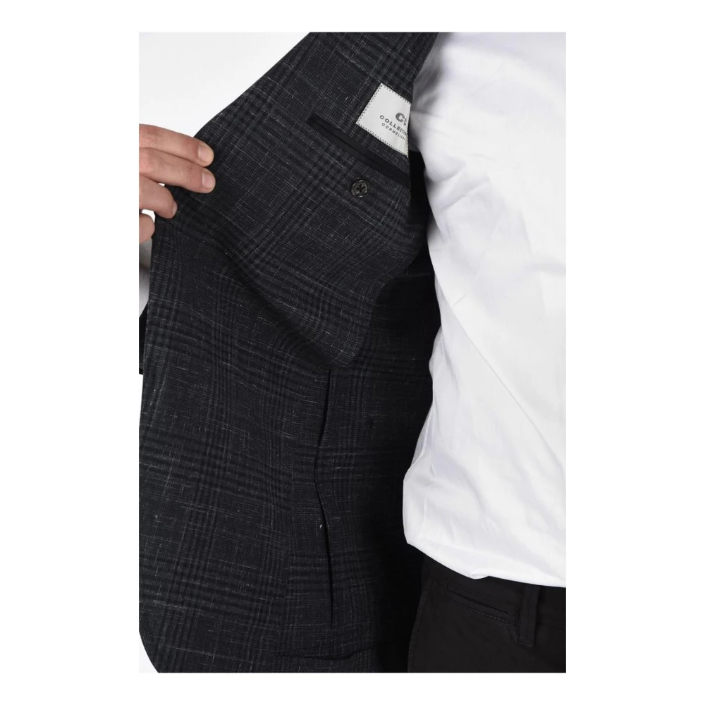Corneliani Klassieke Zwarte Blazer voor Heren Gray Heren