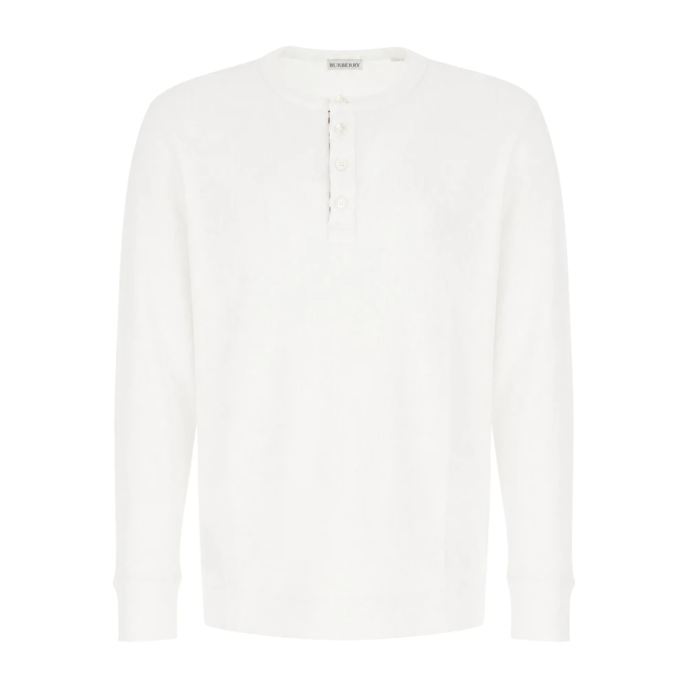 Burberry Uomo Bianco T-Shirt “Check” - Immagine 3