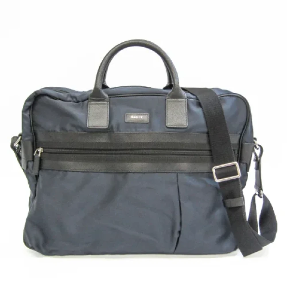 Bally Pre-owned Leather handbags Black Heren