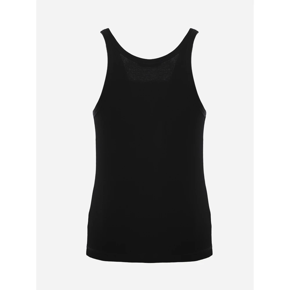 Dolce & Gabbana Mouwloos topje Black Heren