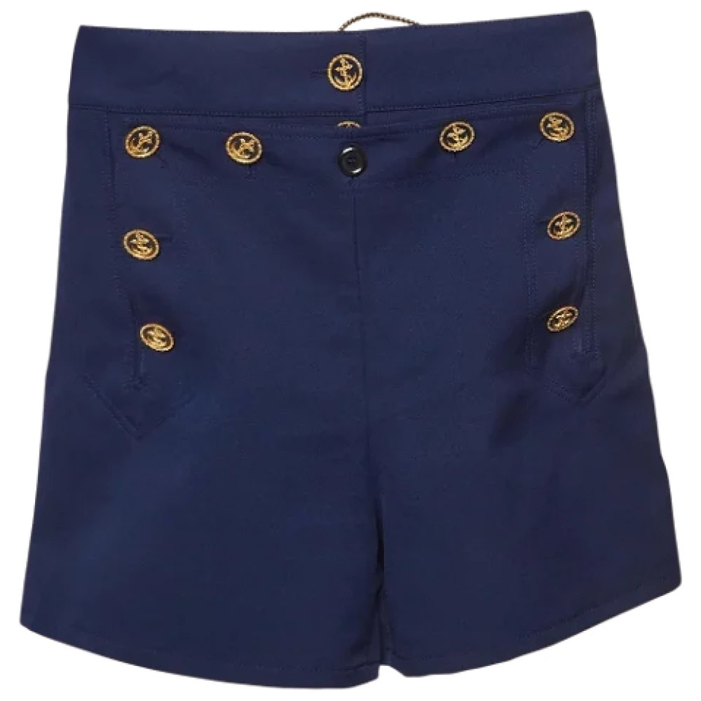Louis Vuitton Vintage Pre-owned Fabric bottoms Blue Dames