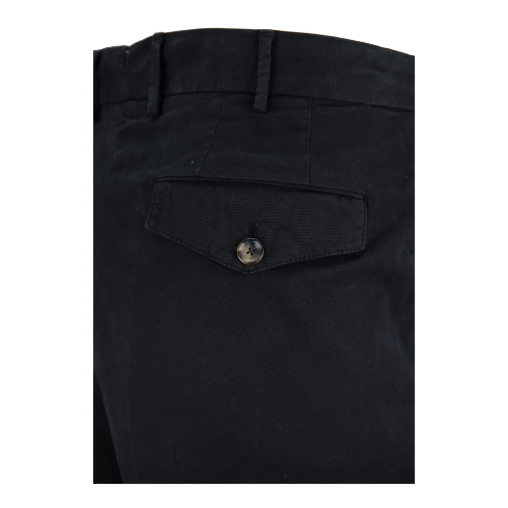 PT Torino Heren Knoop Rits Broek Black Heren
