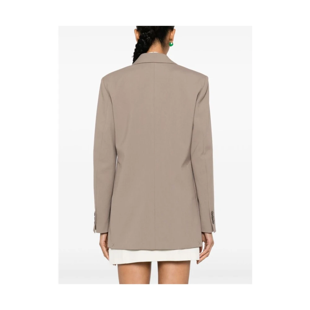 By Malene Birger Beige Polyester Blend Jas By Herenne Birger Beige Dames