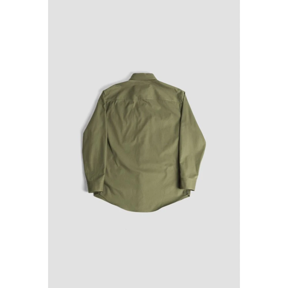 Off White Militair Groene Overshirt met Klepzakken Green Heren