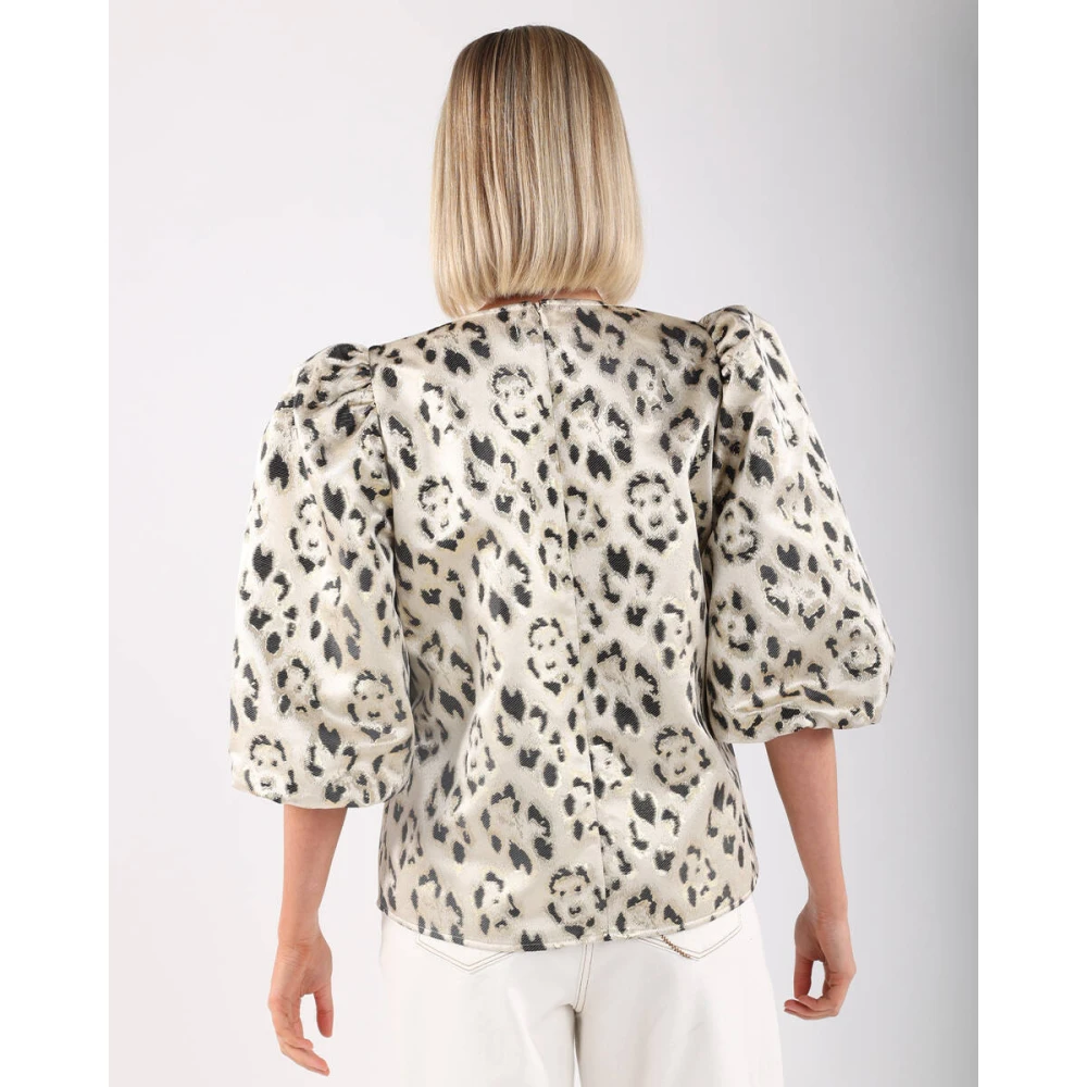 Nukus Korte mouw Delilah Blouse Panther Multicolor Dames