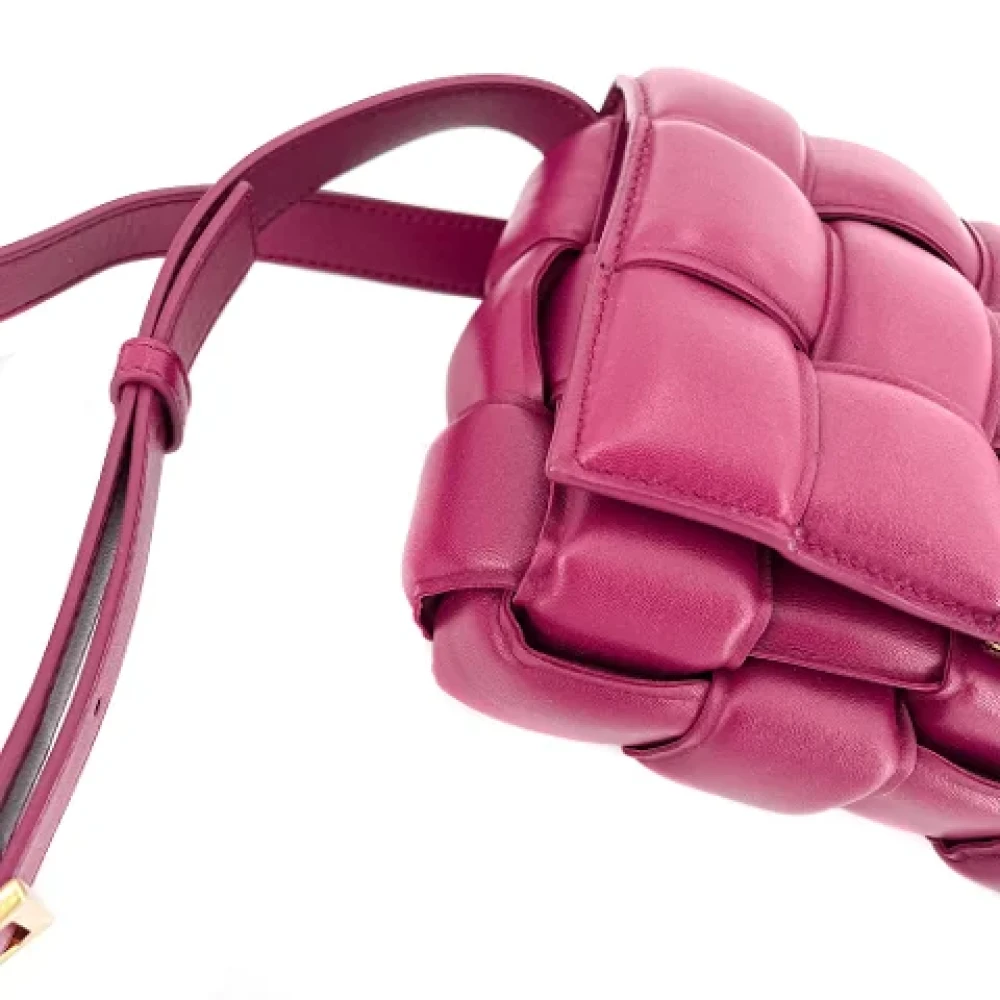 Bottega Veneta Vintage Pre-owned Leather handbags Purple Dames