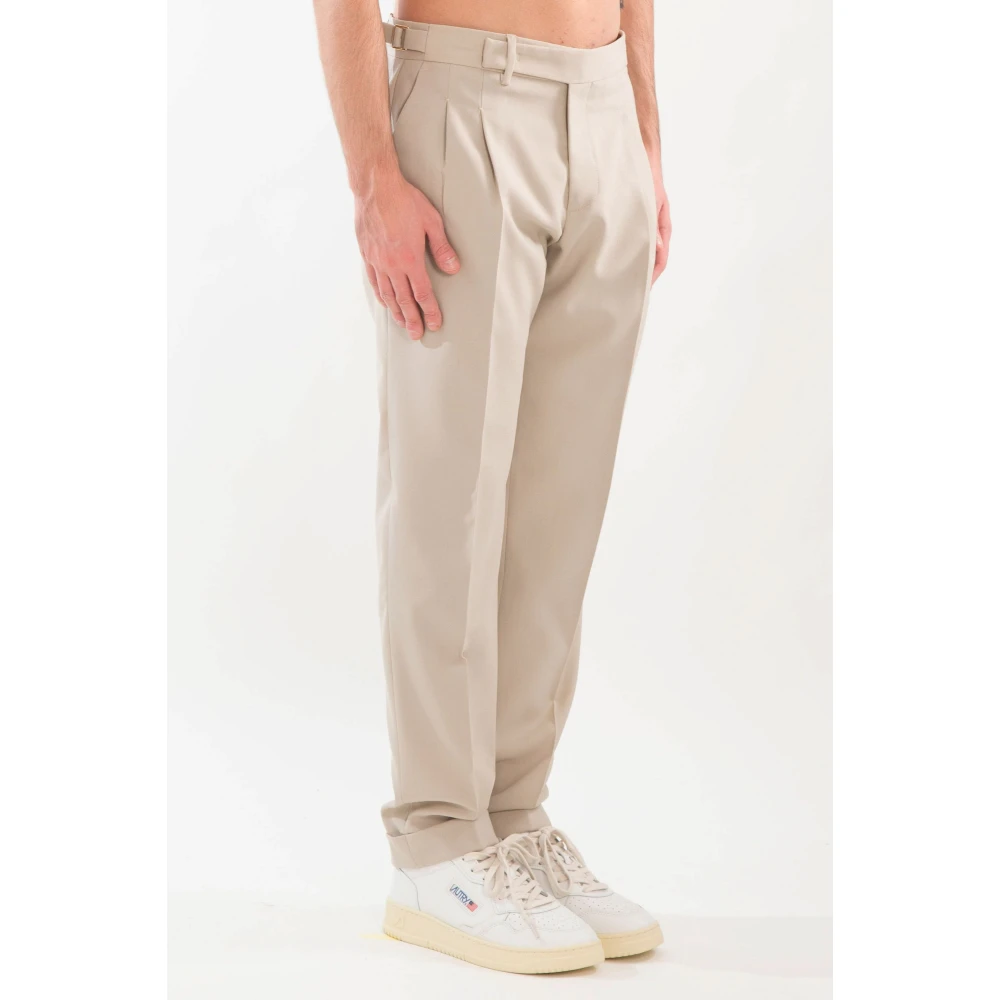 Briglia Wollen Riem Broek Beige Heren