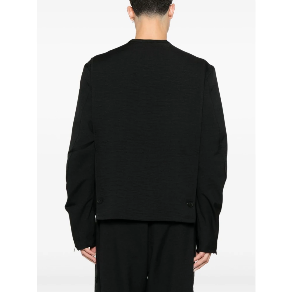 Y-3 Zwarte Stijlvolle Jassen Black Heren