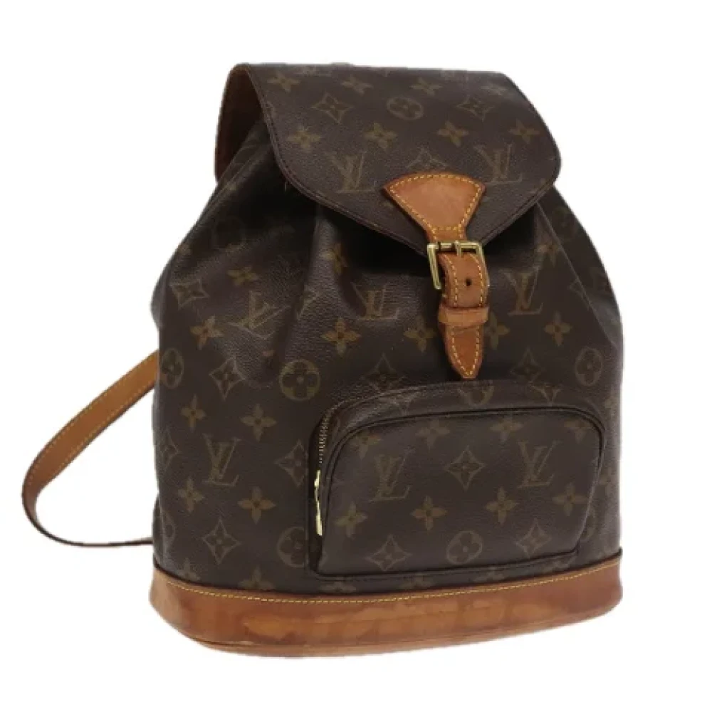 Louis Vuitton Vintage Pre-owned Canvas backpacks Brown Dames