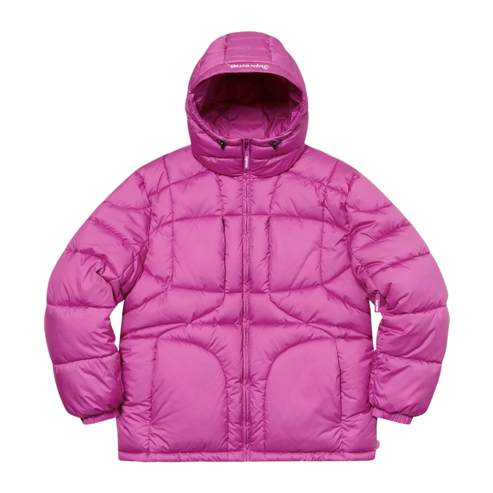 Supreme Limited Edition Warp Hooded Puffy Jacket Pink Heren
