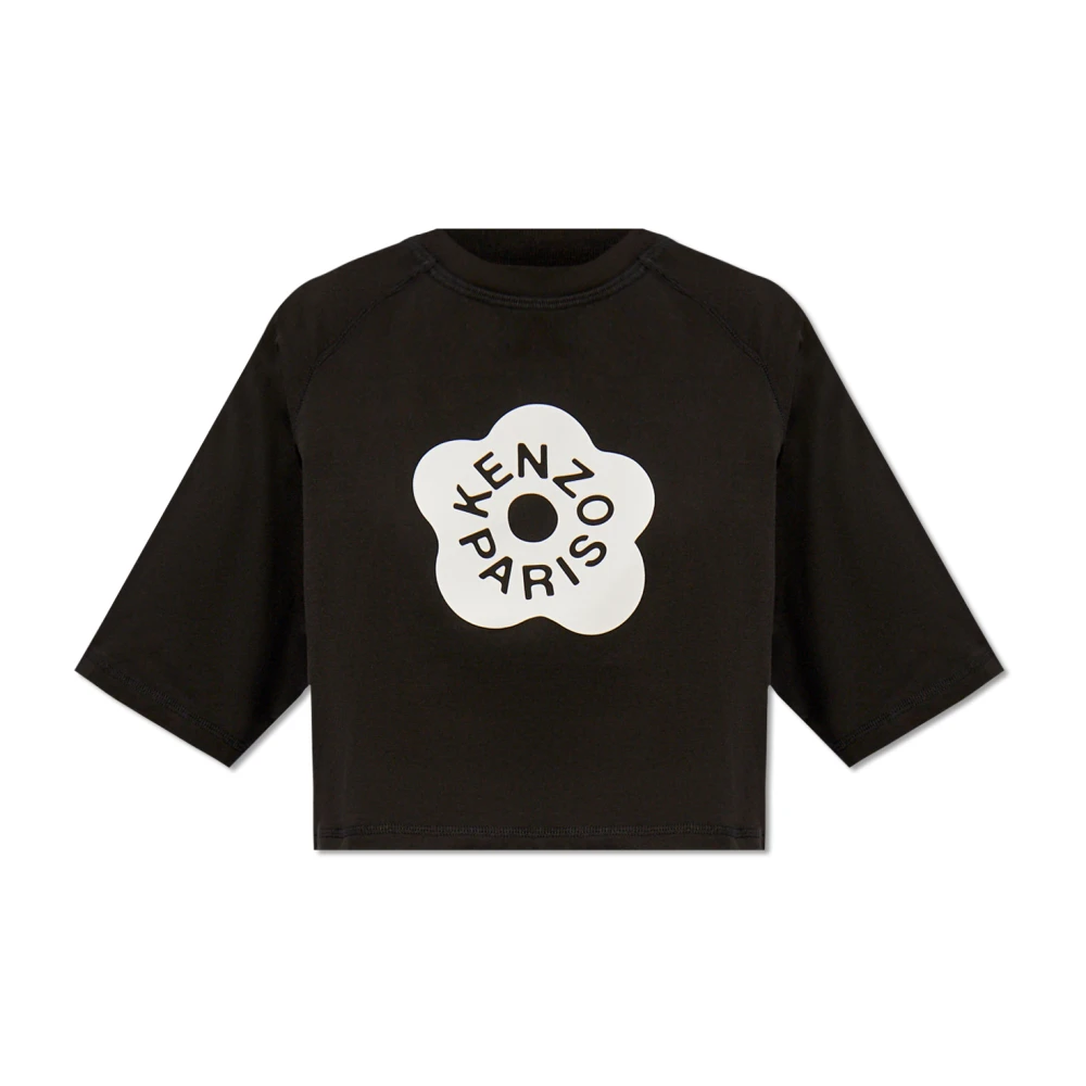Kenzo T-shirt met logo Black Dames