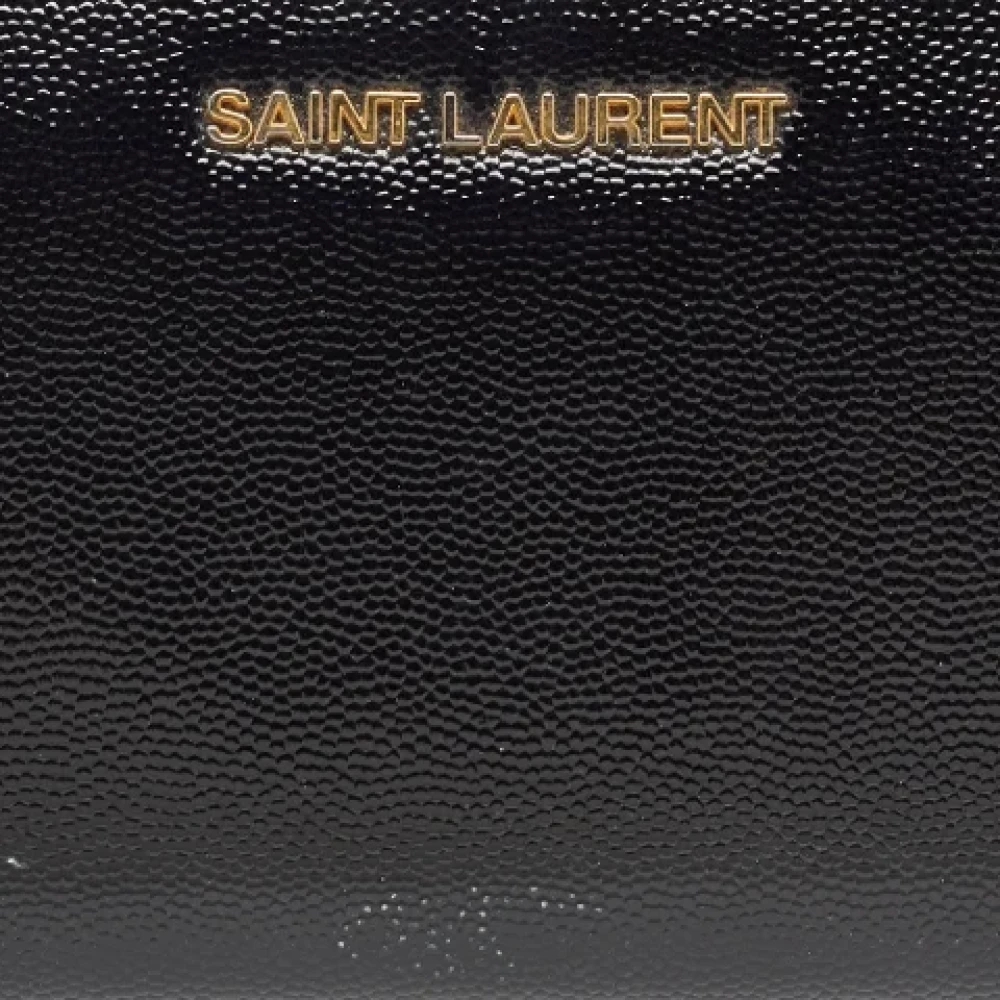 Yves Saint Laurent Vintage Pre-owned Leather wallets Black Dames