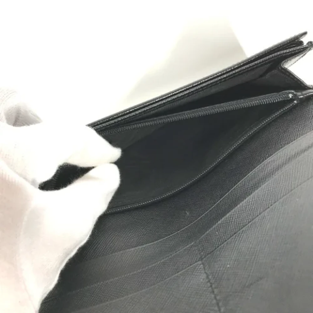 Prada Vintage Pre-owned Leather wallets Black Dames
