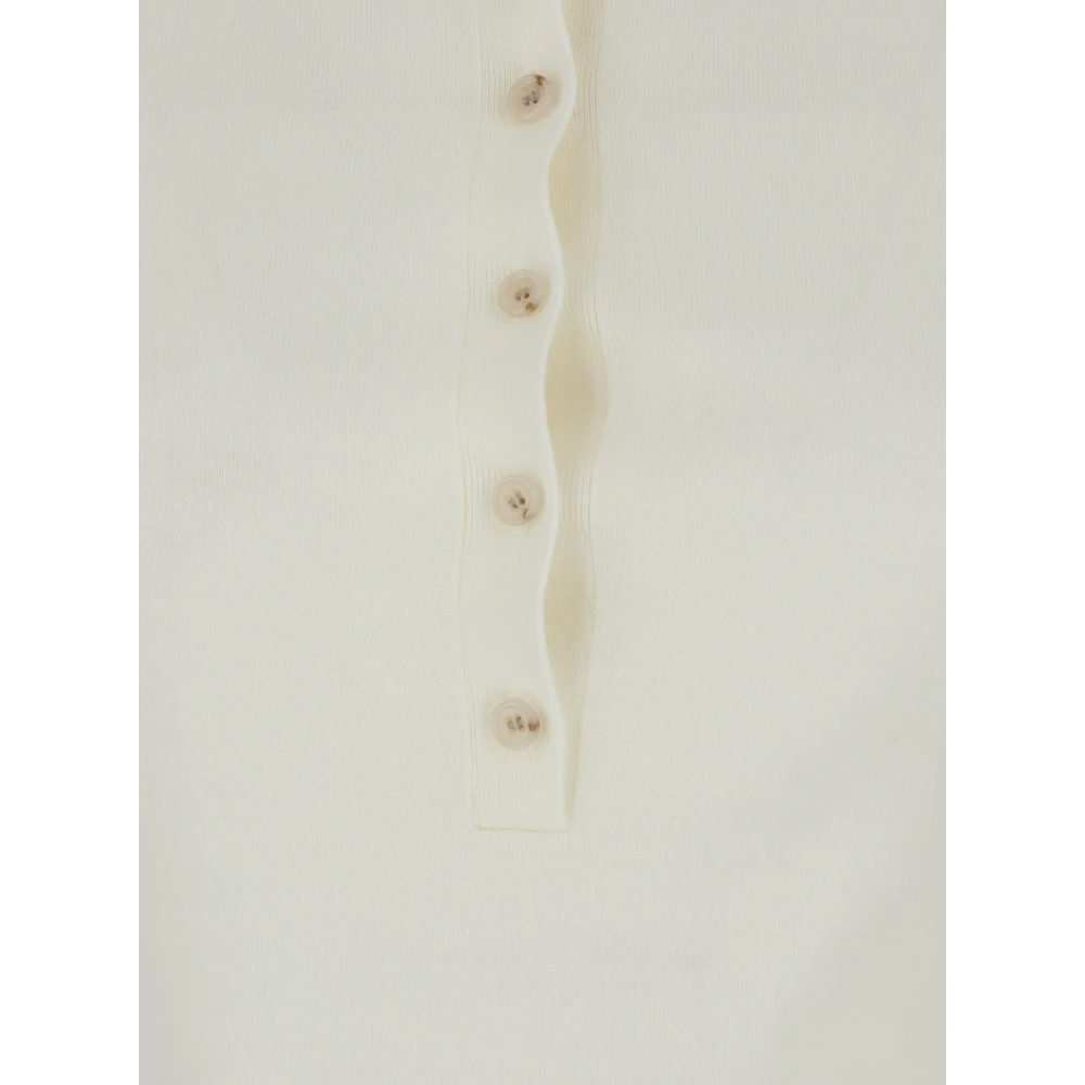 allude Klassieke Witte Wollen Trui Vrouw White Dames