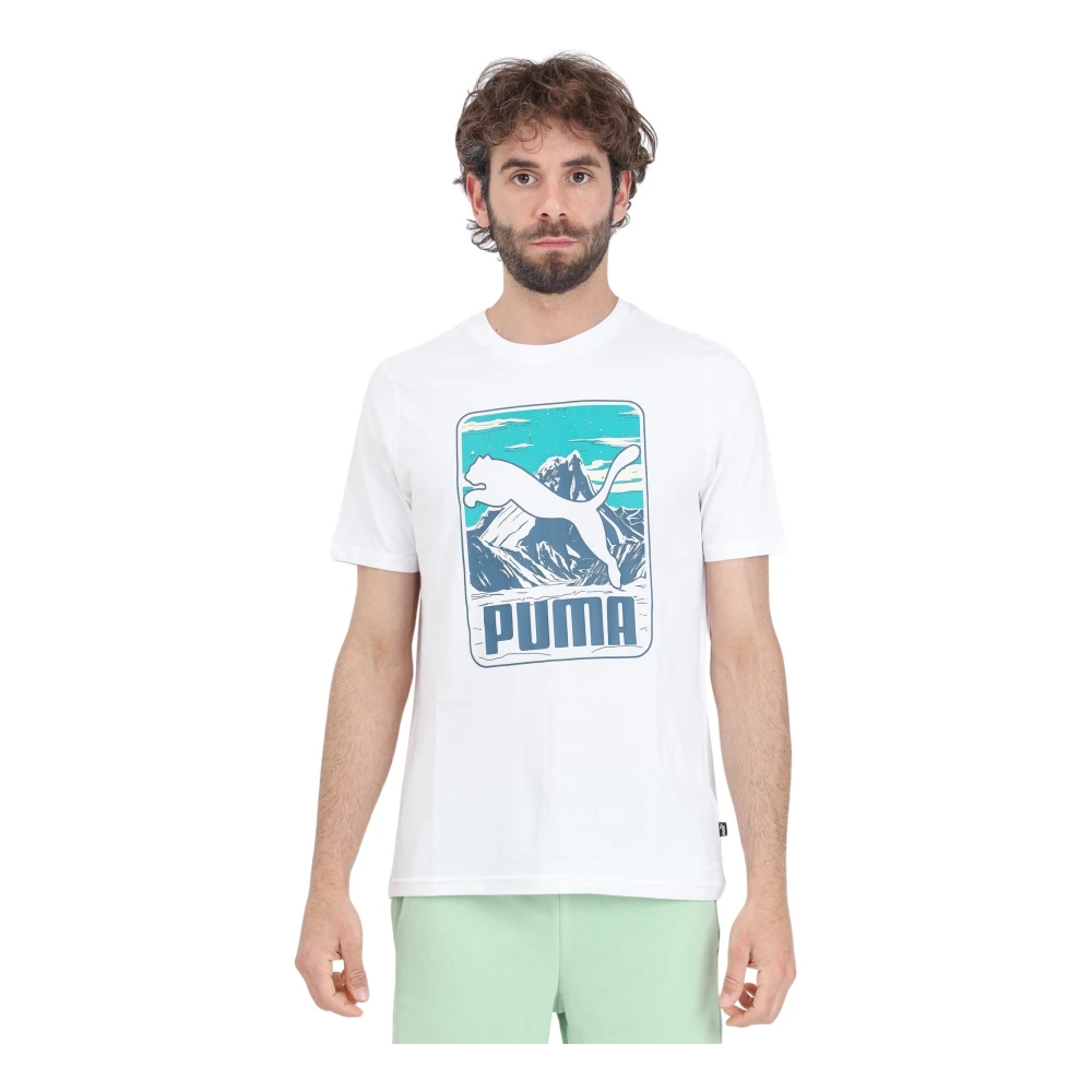 Puma T-Shirts White Heren