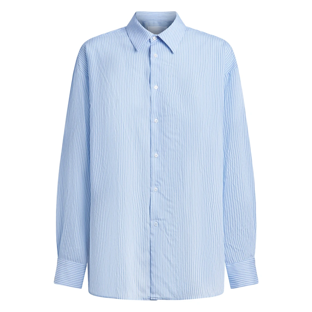 Dondup Women's Blue Camicia In Riga Fluida - Shirts - L - Blouses & Shirts