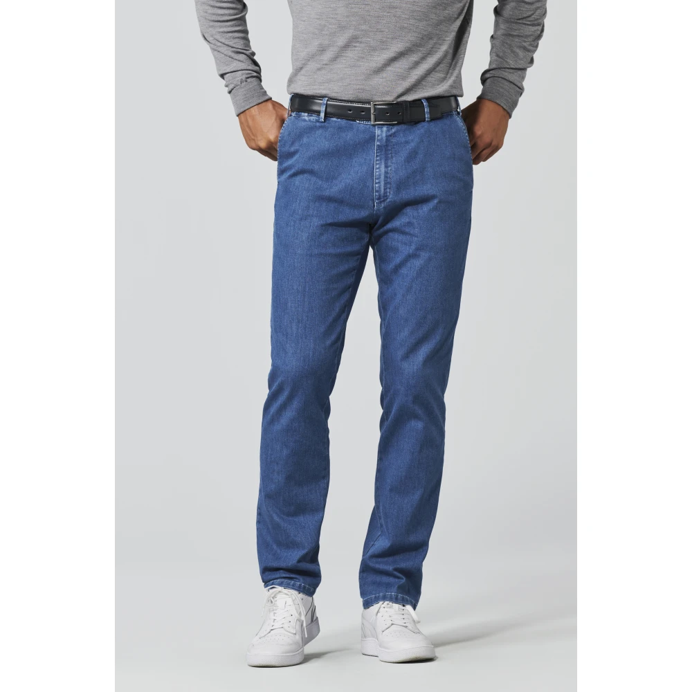 Meyer Blauwe Broek 1-4122 16 Blue Heren