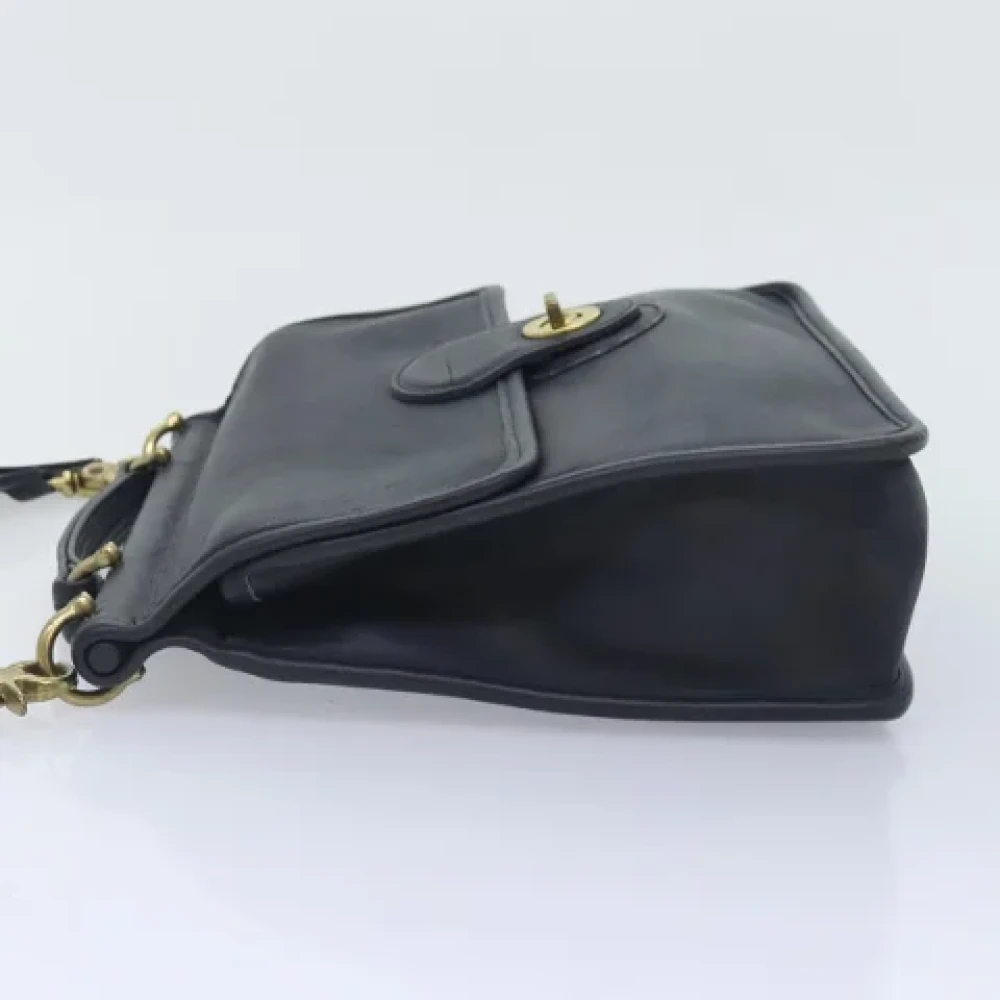 Coach Pre-owned Leather handbags Black Dames