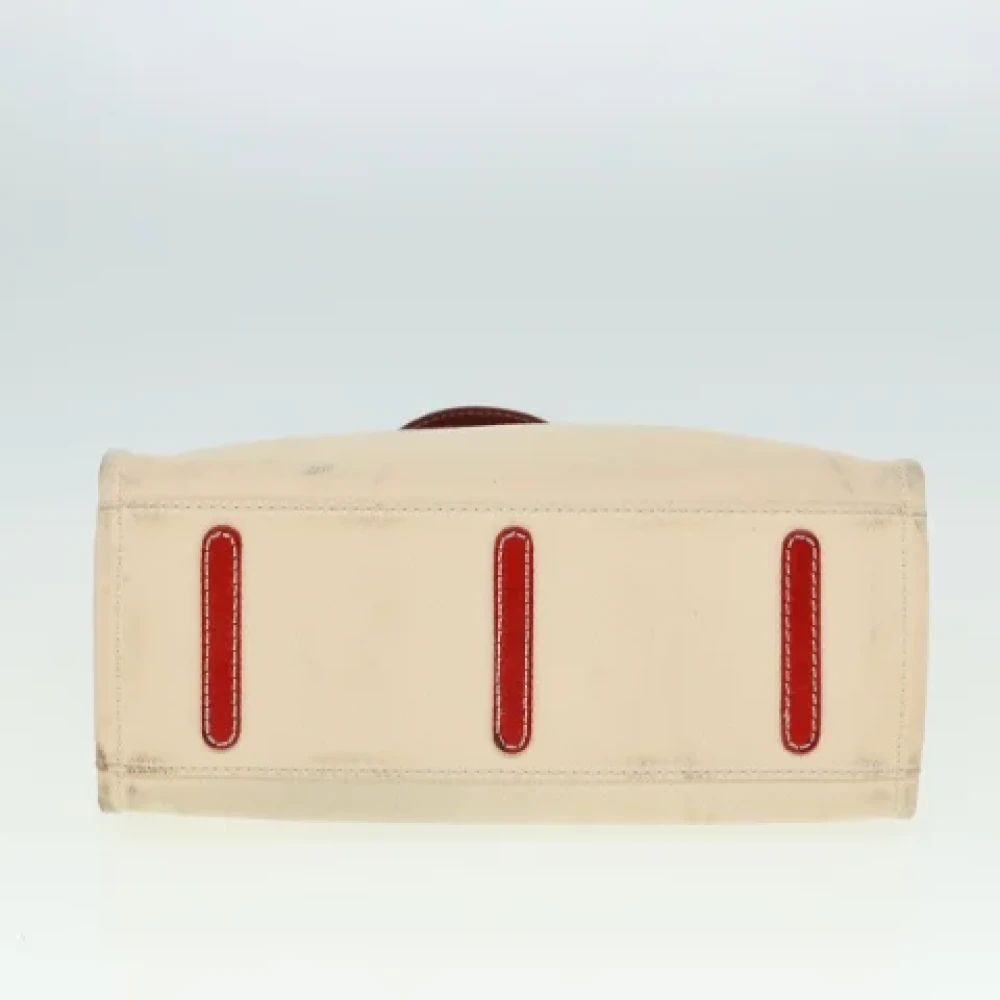 Burberry Vintage Pre-owned Canvas handbags Beige Dames