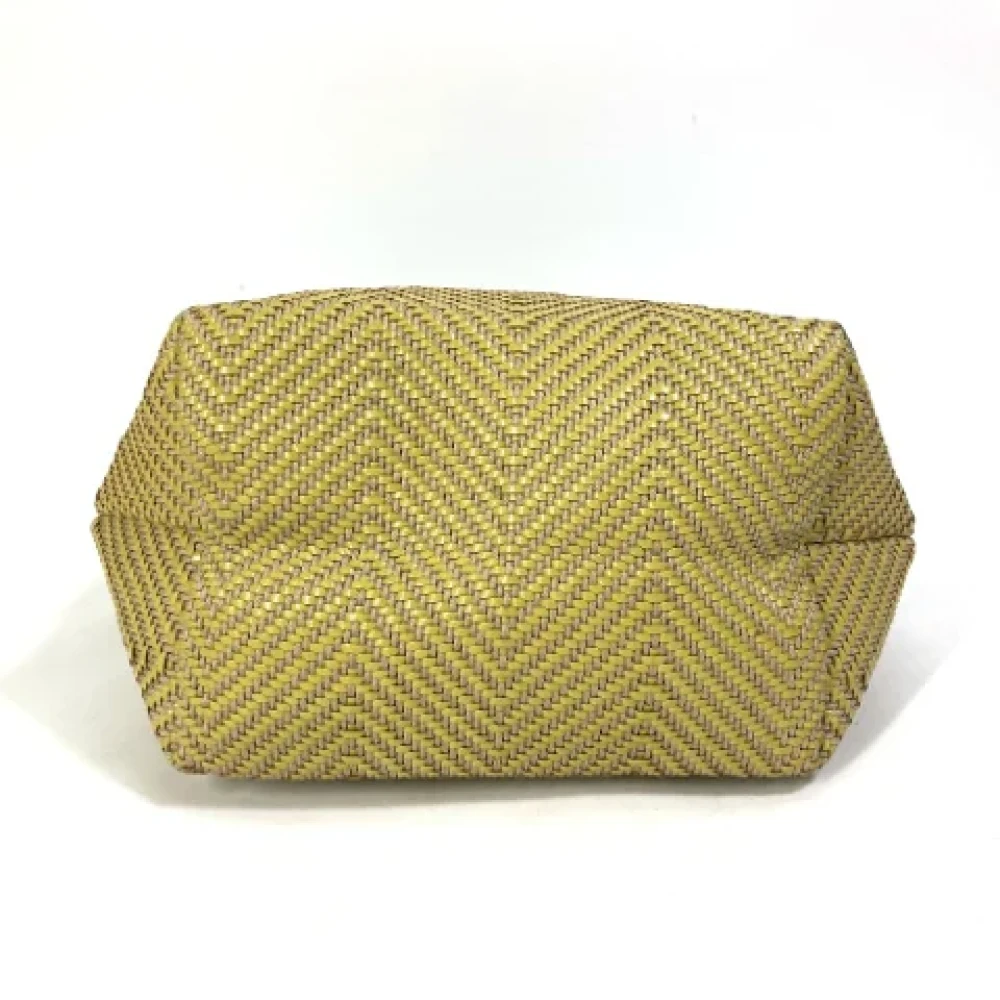 Hermès Vintage Pre-owned Leather handbags Yellow Dames