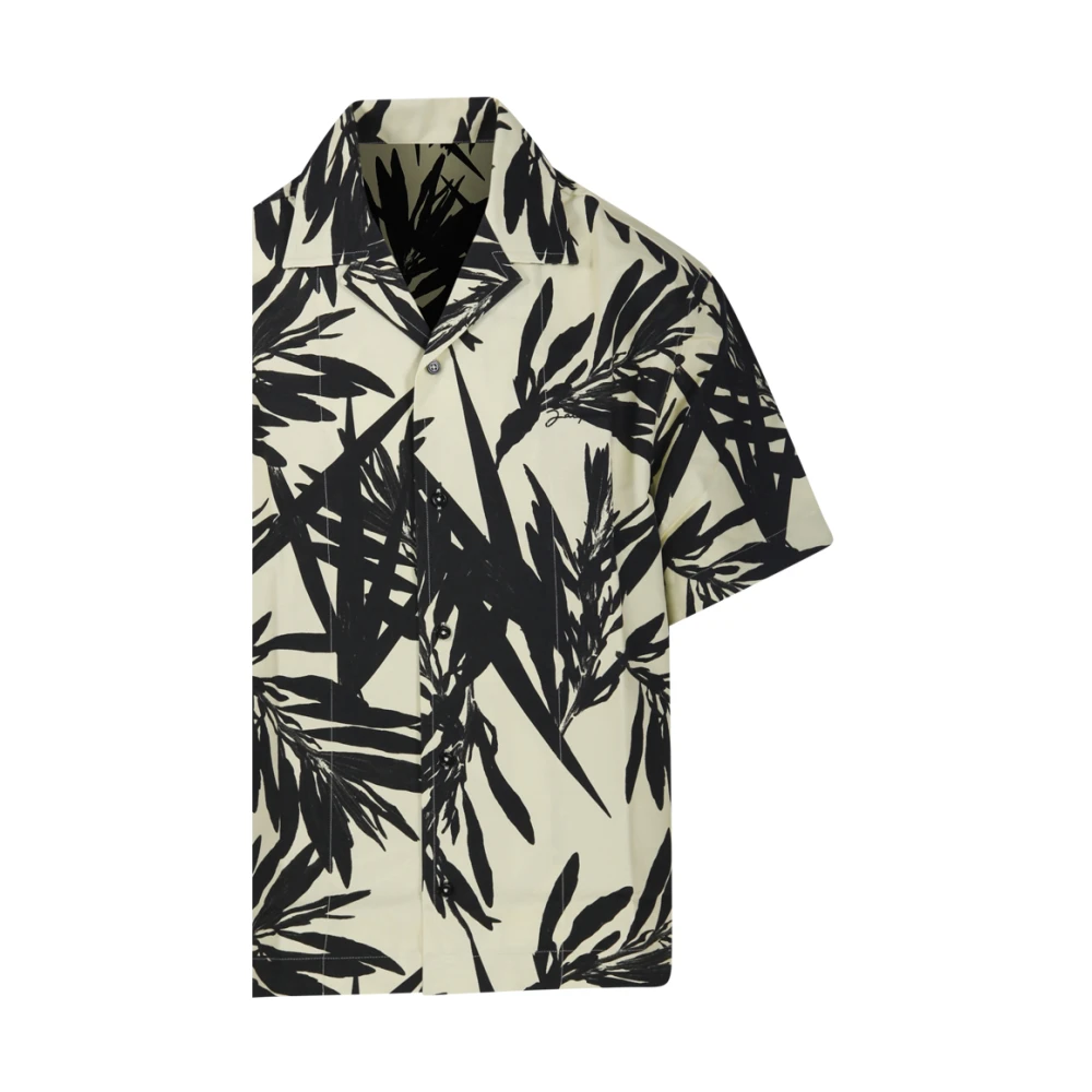 Jacquemus Zwart & Geel Bladprint Shirt Multicolor Heren