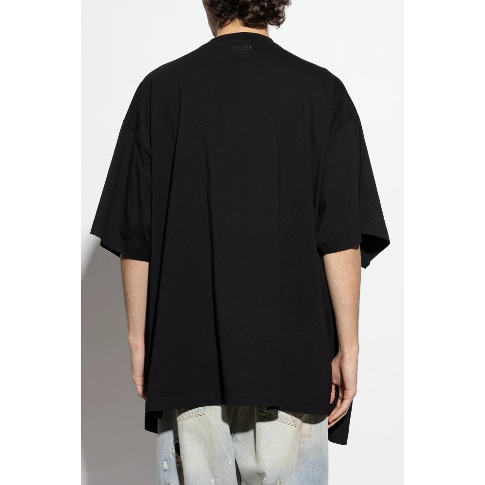 Vetements Dubbel oversized T-shirt Black Heren