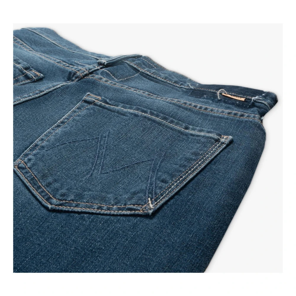 Mother Luxe Denim Wijde Pijp Jeans Blue Dames