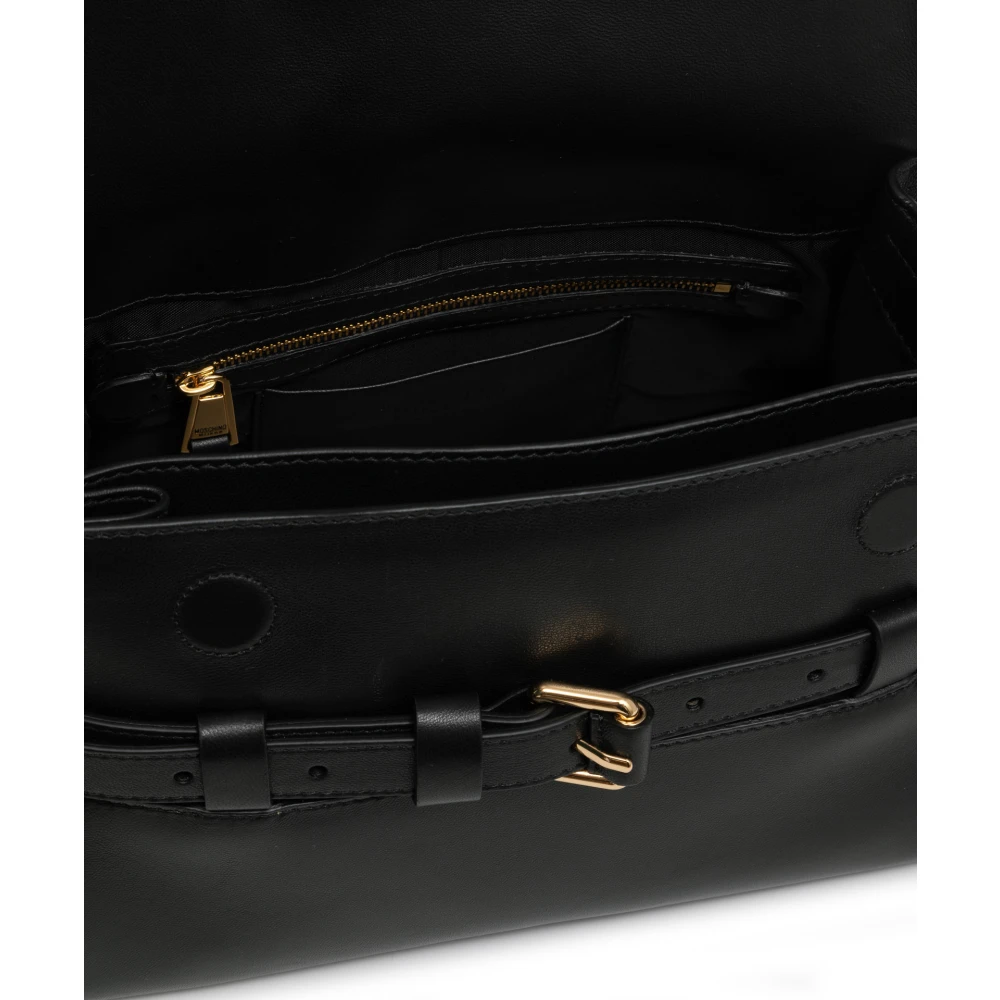 Moschino Stijlvolle Schoudertas met Verstelbare Band Black Dames