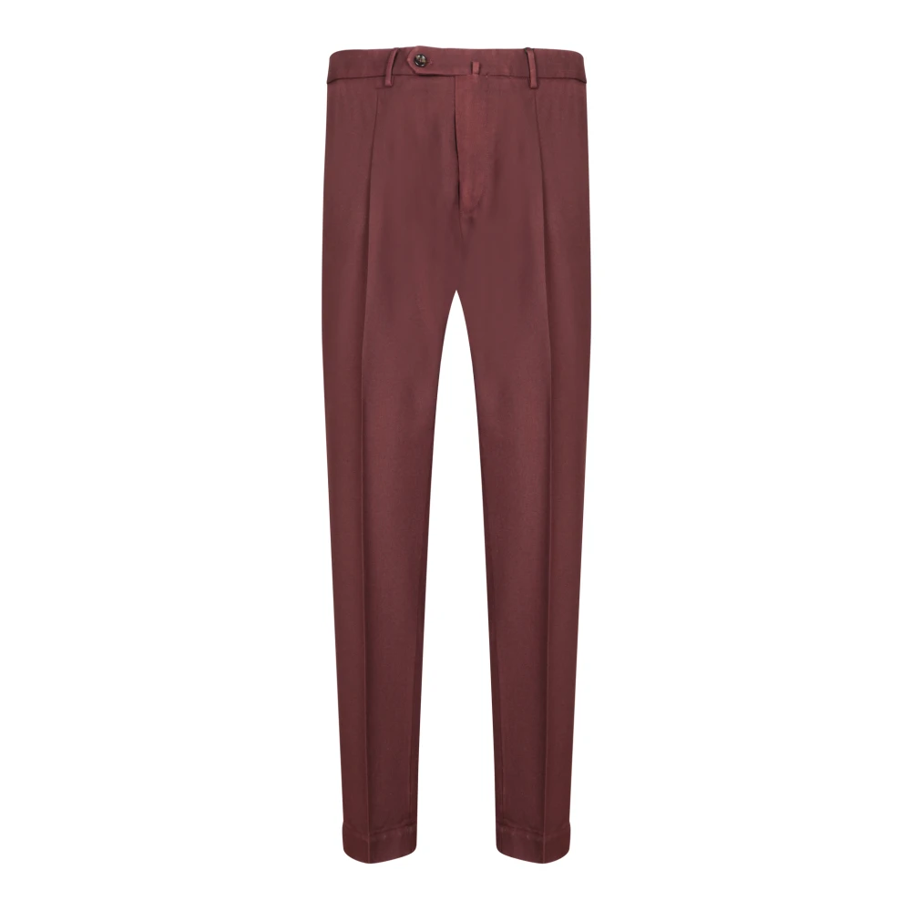 Dell'oglio Bordeaux Broek Aw24 Elegante Stijl Red Heren