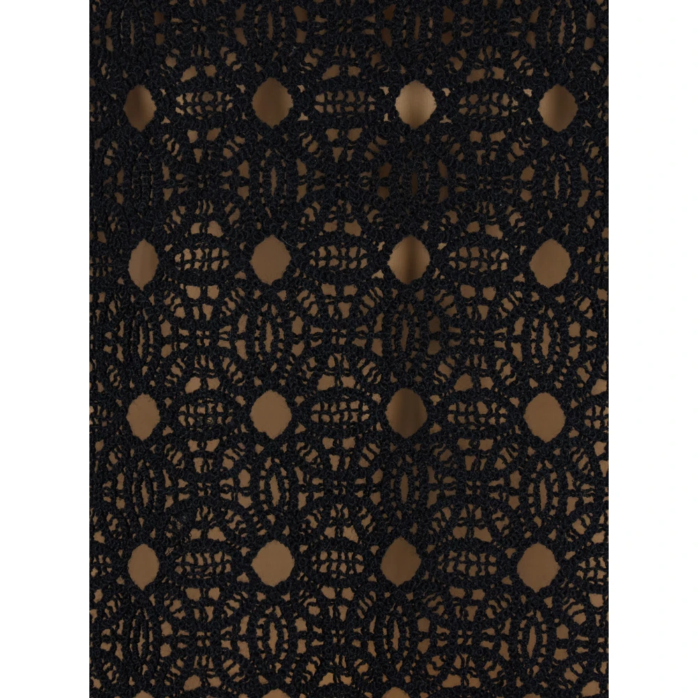 Twinset Zwarte Jurk Abito Black Dames