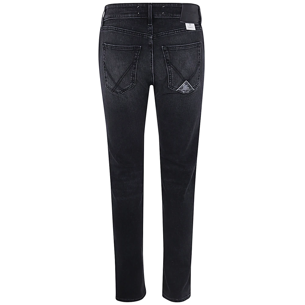 Roy Roger's Zwarte Denim Jeans voor Mannen Black Heren