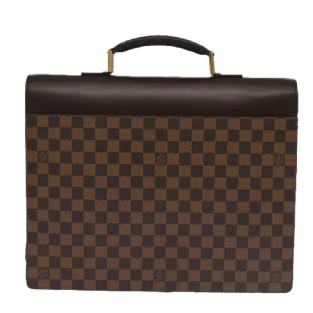 Louis Vuitton Vintage Pre-owned Canvas briefcases Brown Dames