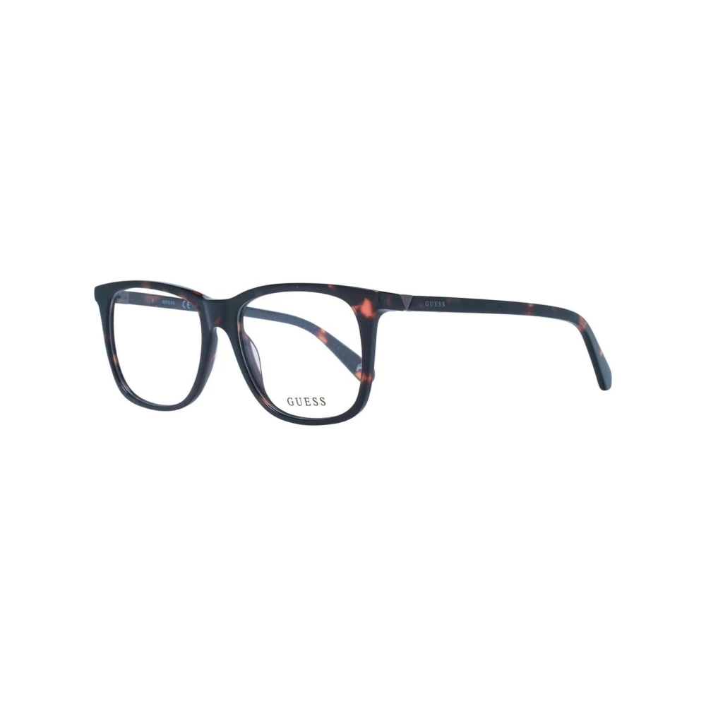 Guess Unisex Brown Square Optical Frames With Demo Lenses