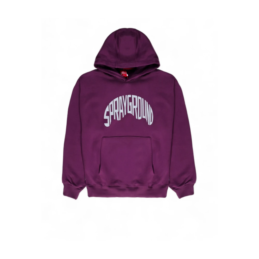 Sprayground Paarse haaienvormige hoodie Purple Heren