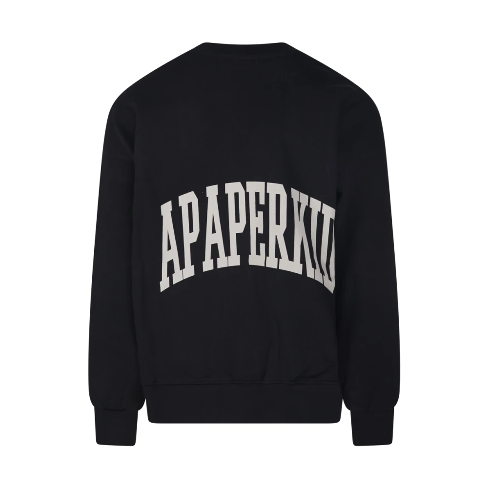 A Paper Kid Zwarte Sweatshirt Black Heren