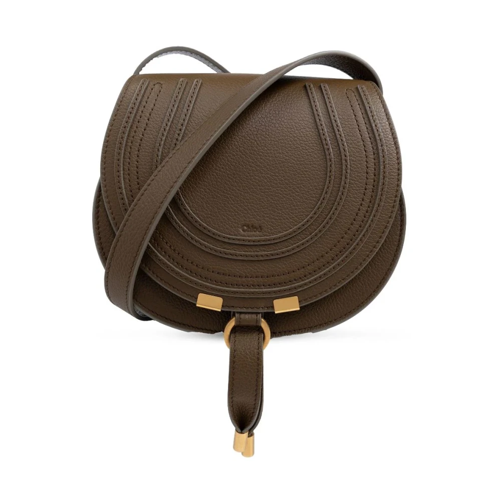 Chloé Bruin Leren Crossbody Tas Brown Dames