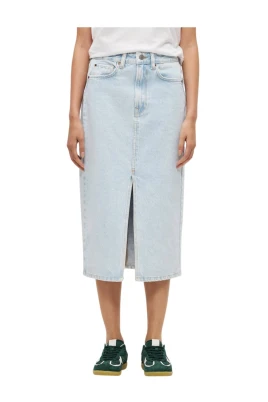 Denim Midi Kjol